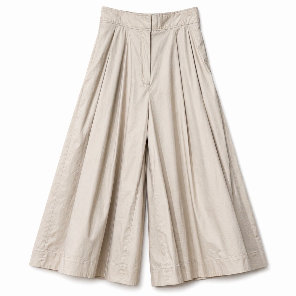 COS Pleated Tailored Culottes US 2 Beige High Rise Pleated Minimalist